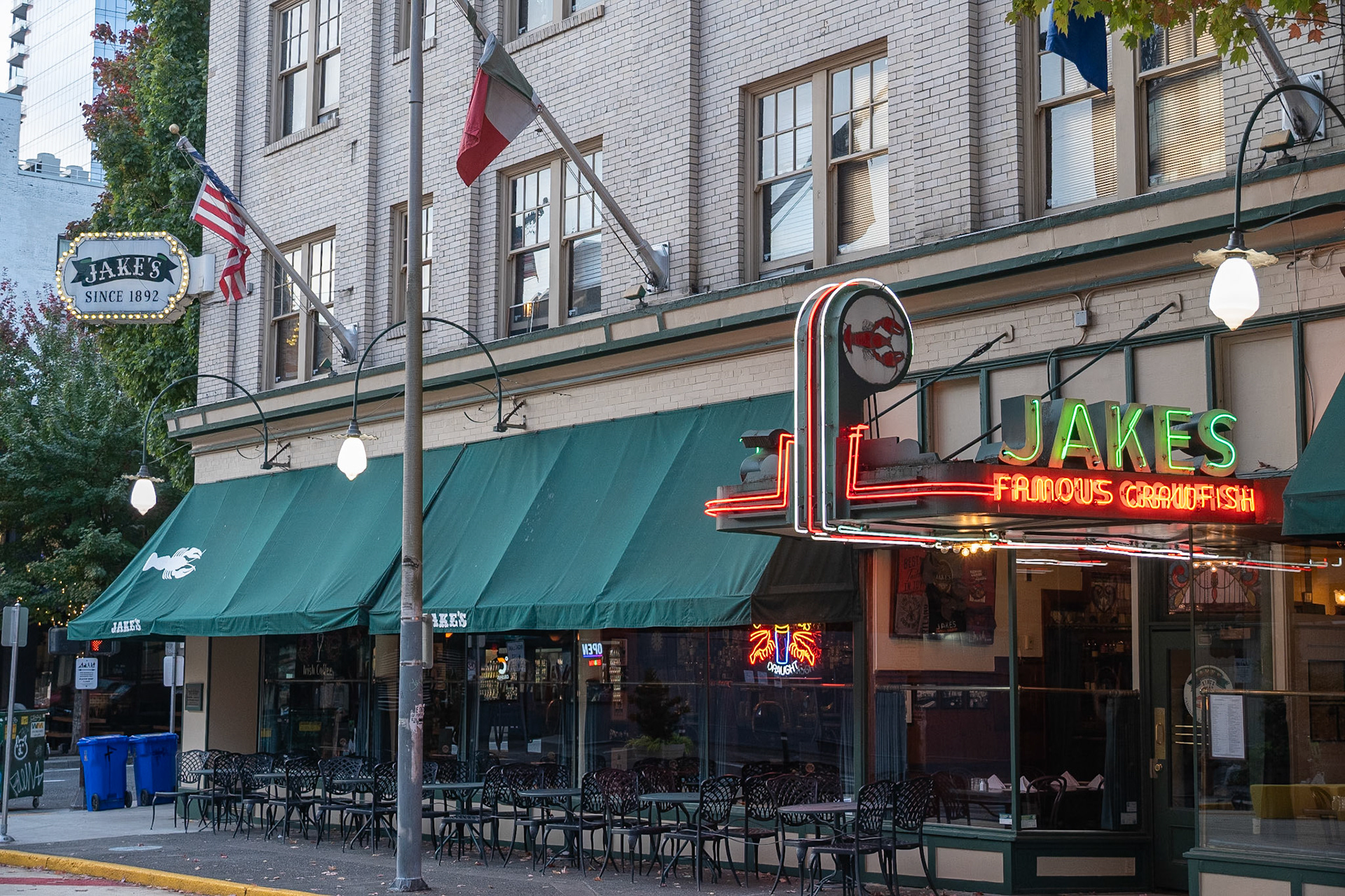 A half block off Burnside, Portland's most famous restaurant