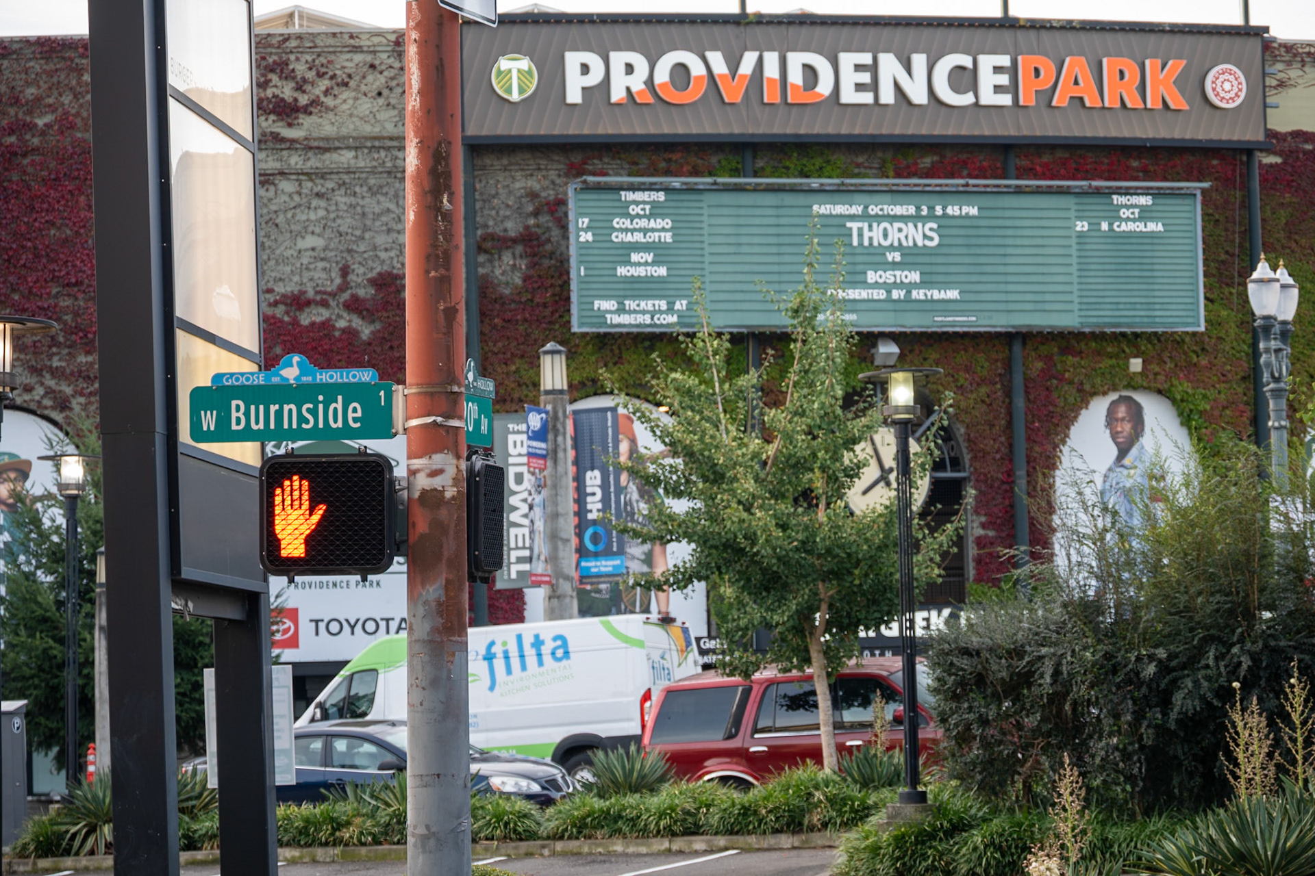 Home of the Timbers and Thorns, a half block off Burnside