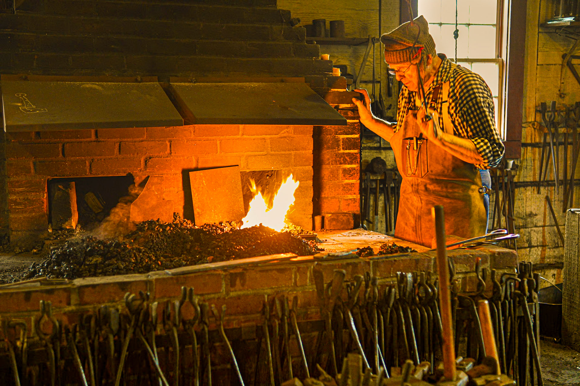 Blacksmith at Ft. Vancouver, WA.