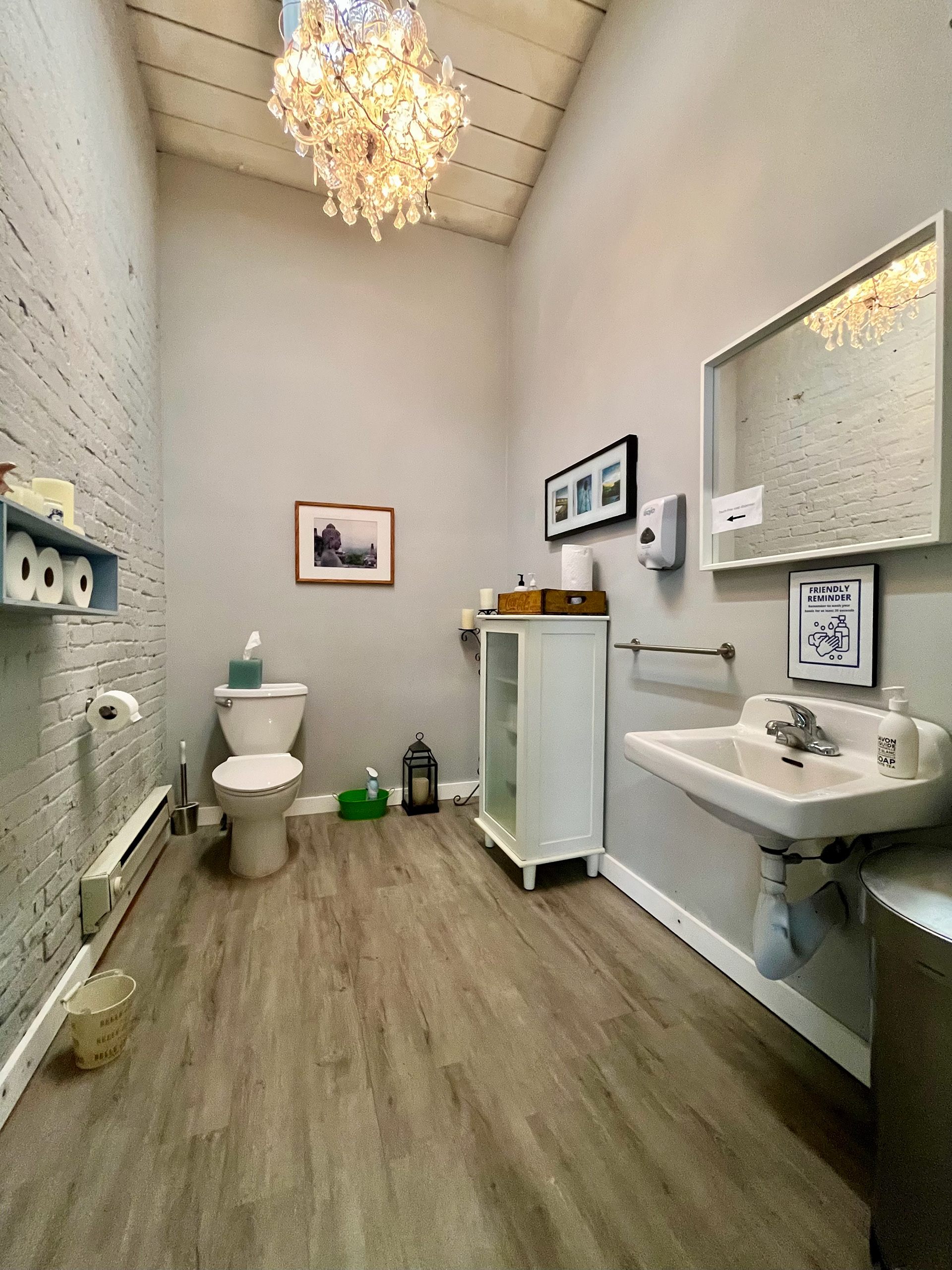 Large private restroom