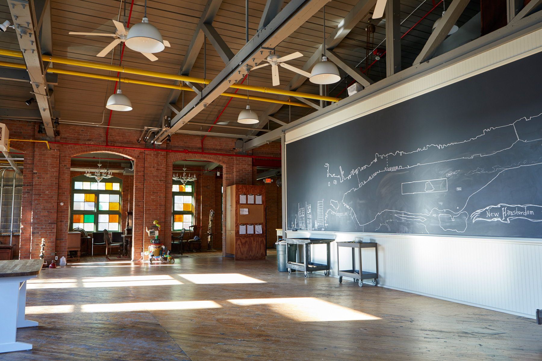 Beautiful exposed brick walls