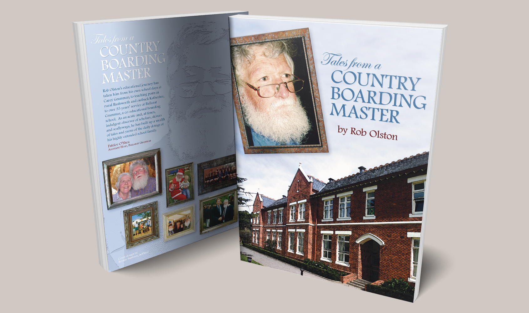Tales from a Country Boarding Master by Rob Olston. Design of the book covers.