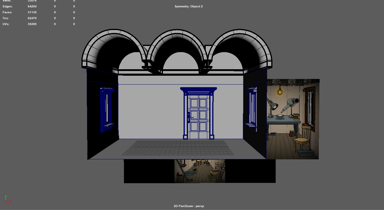 Heightened ceiling, behind the scenes