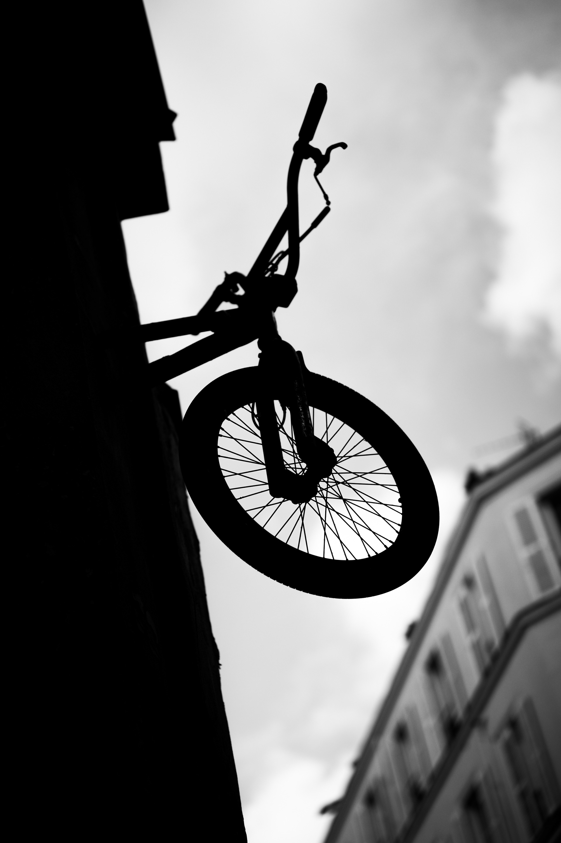 "Vélo parisien NB"