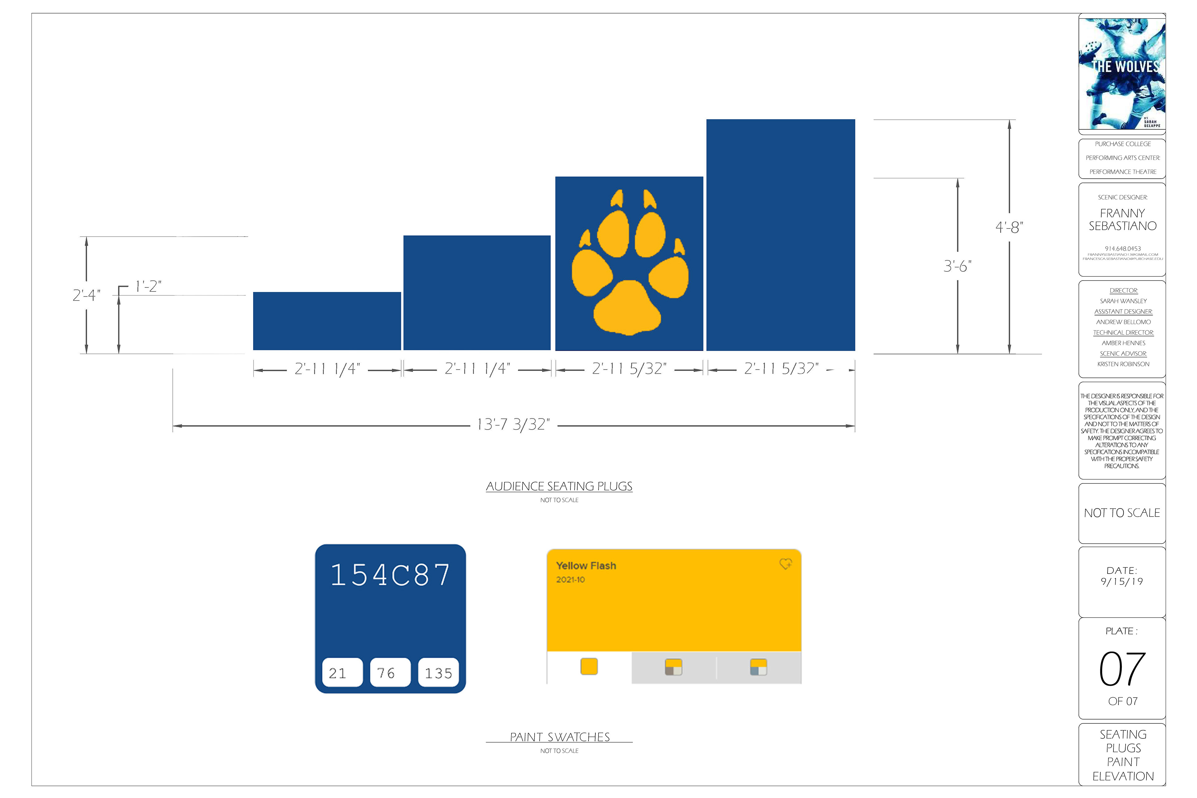 SEATING UNIT PLUG PAINT ELEVATION