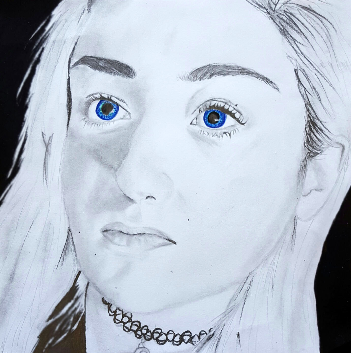 PORTRAIT - GRAPHITE & COLORED PENCIL 8.5X11