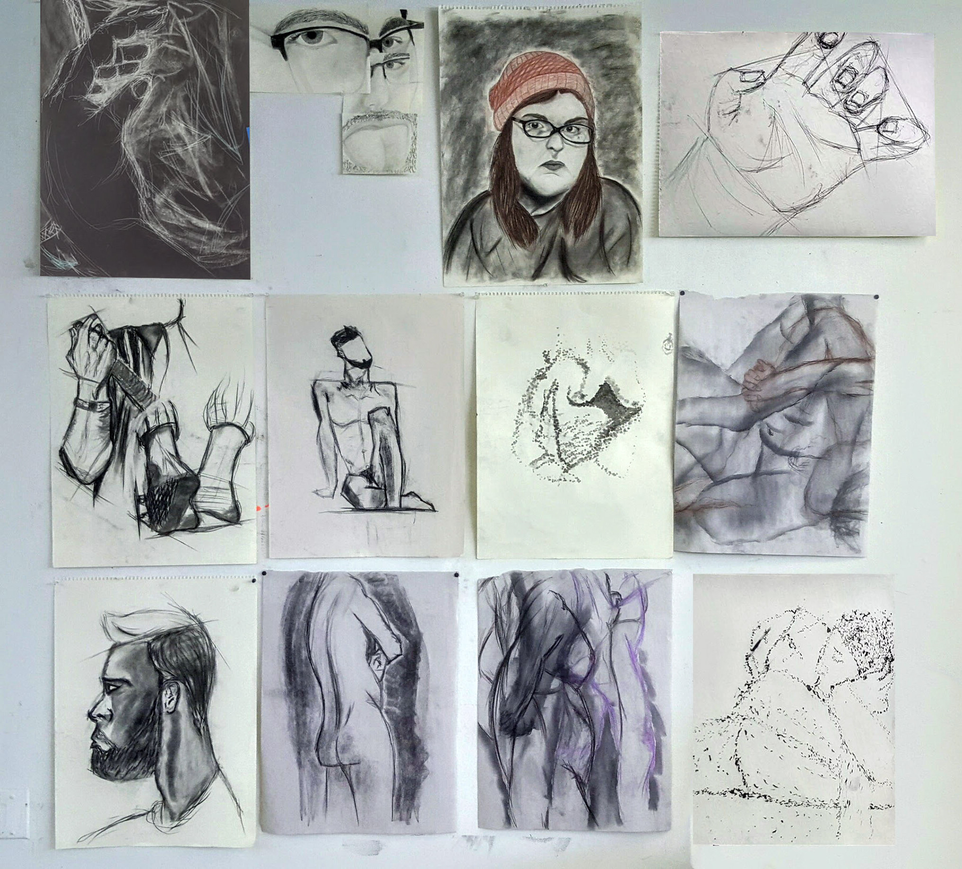 FIGURE DRAWING - CHARCOAL