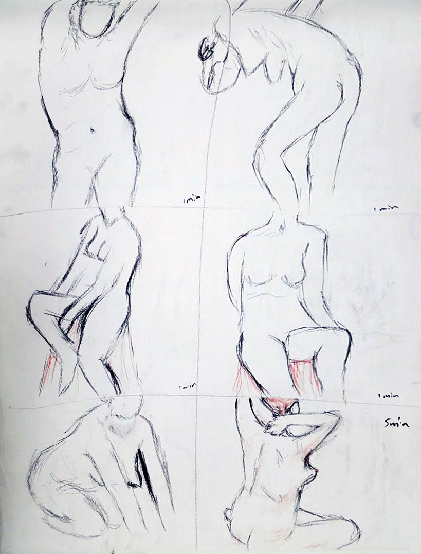 FIGURE DRAWING - CHARCOAL