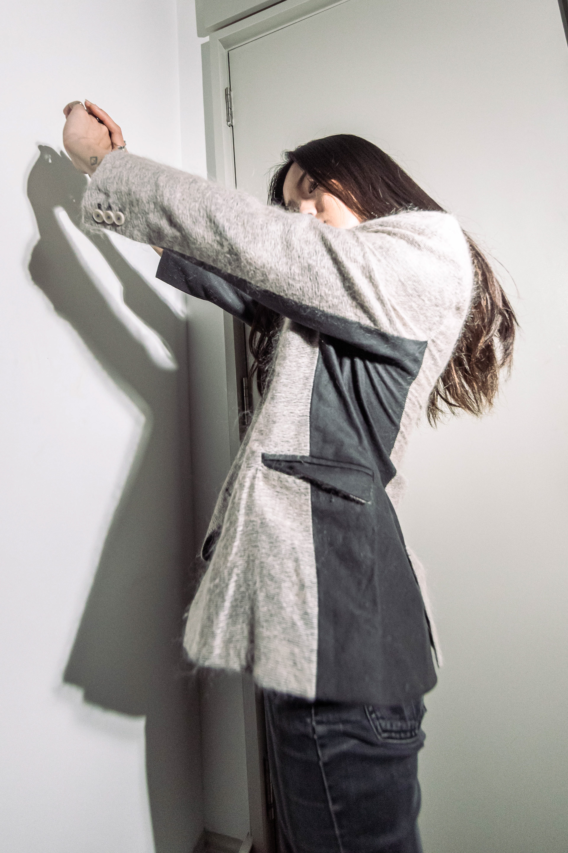 Designed and made suit single breasted suit jacket