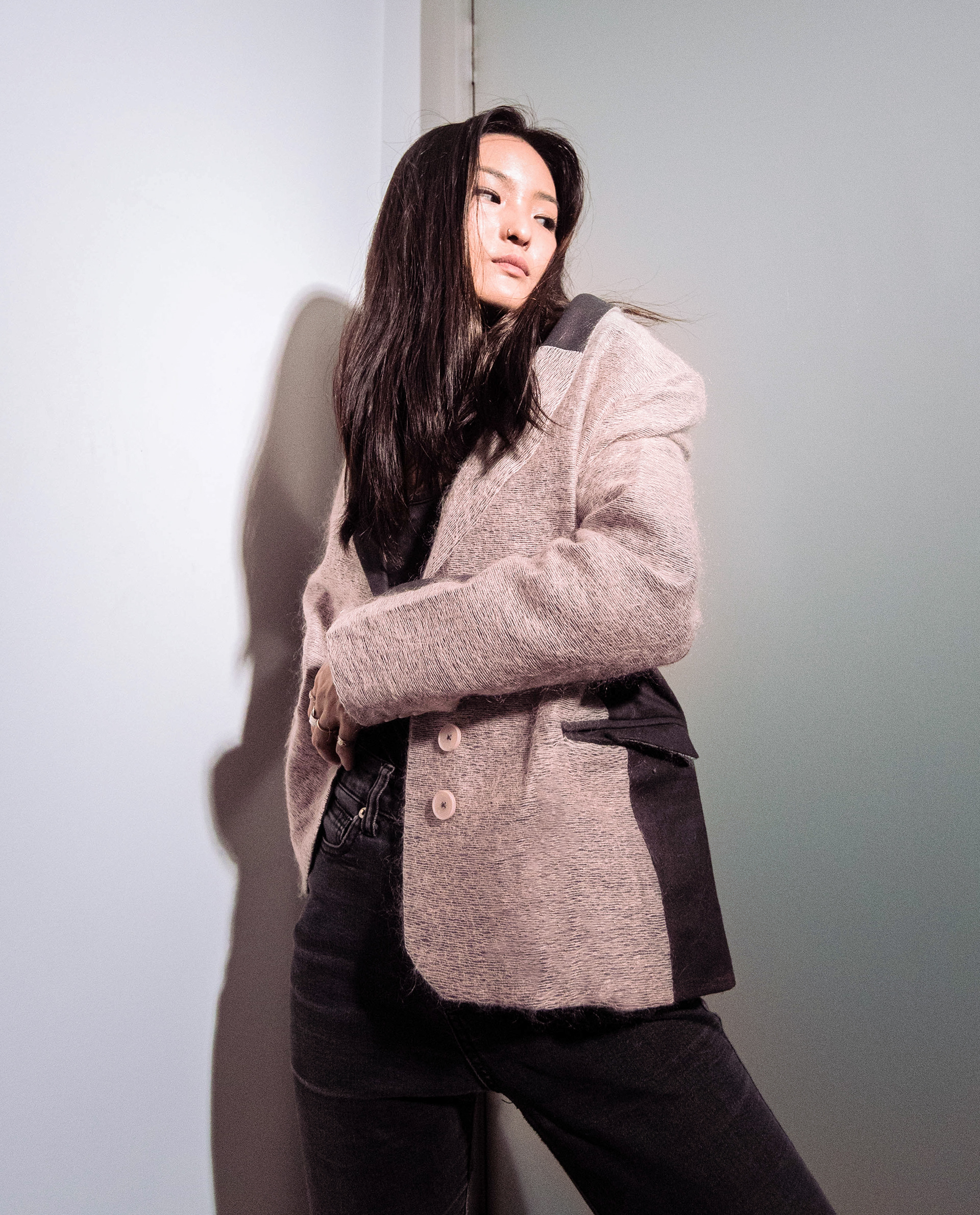 Designed and made suit single breasted suit jacket