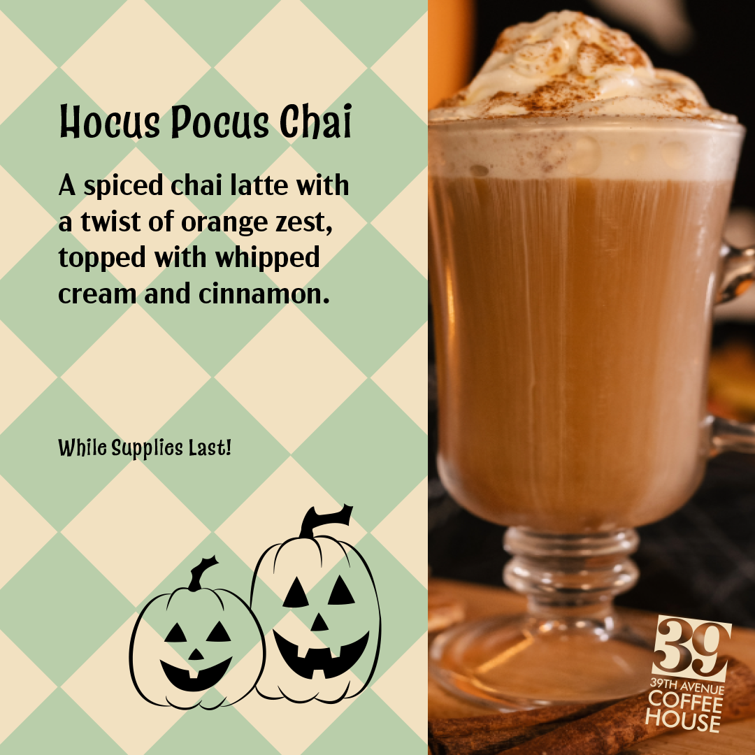 Social Media Square Post: Hocus Pocus Chai