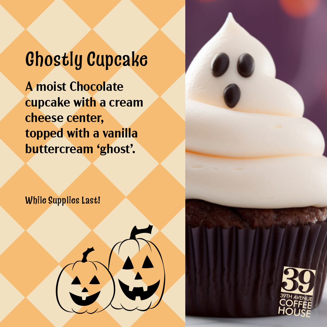 Social Media Square Post: Ghostly Cupcake