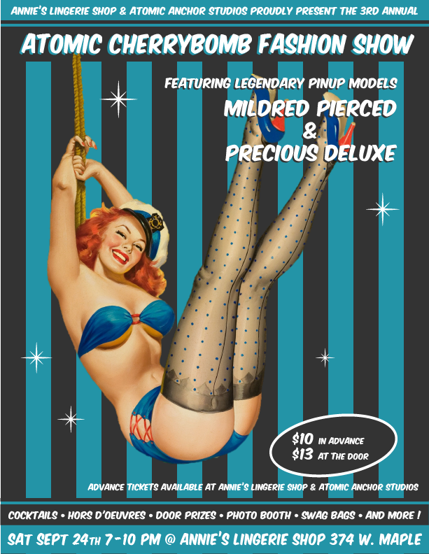 Cherry Bomb Fashion Show Flyer