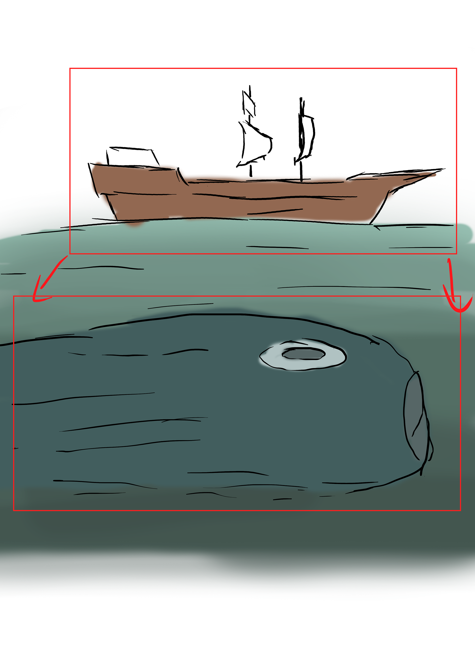 The search for the sea monster.