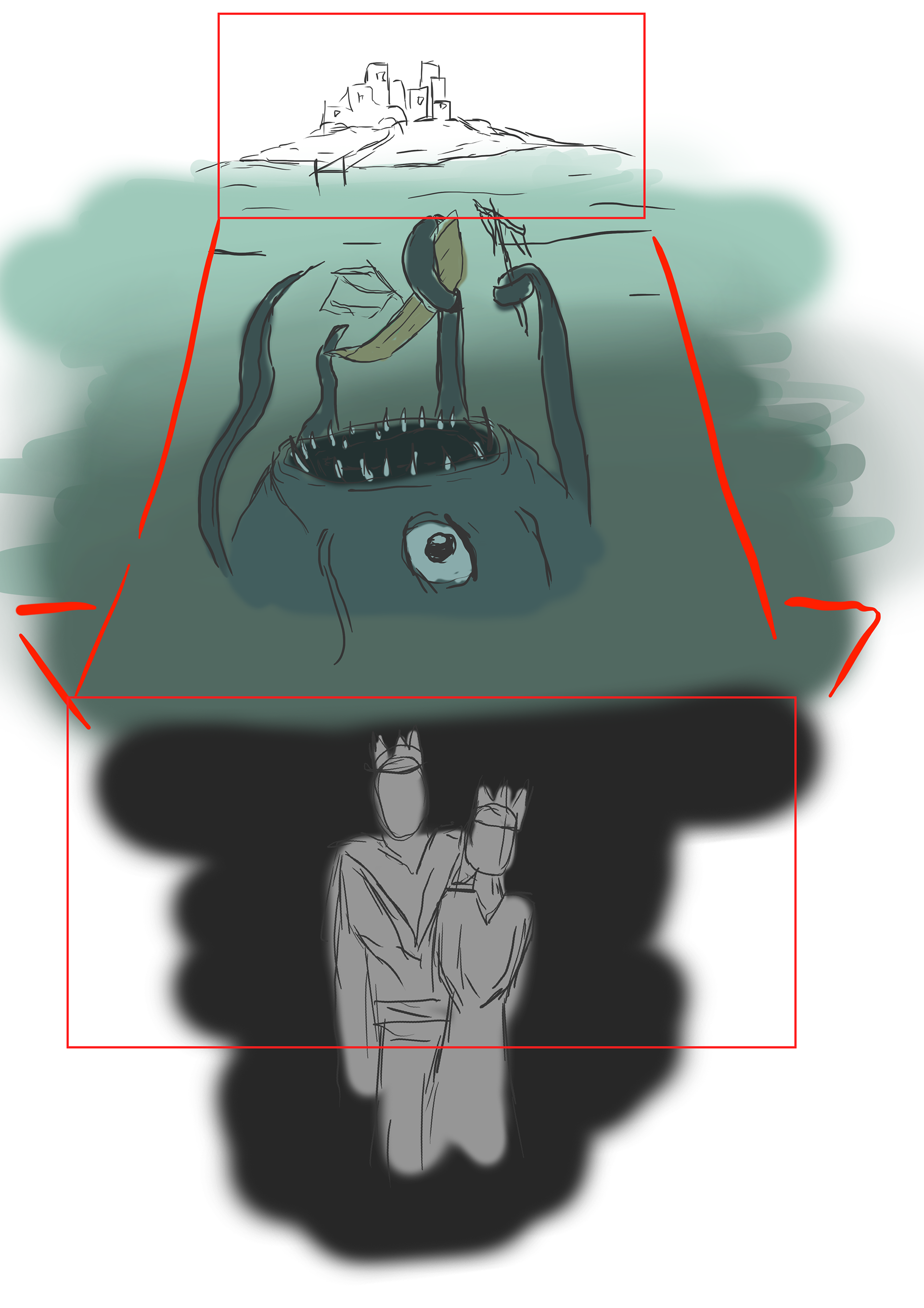 Kingdom hunted by sea monster