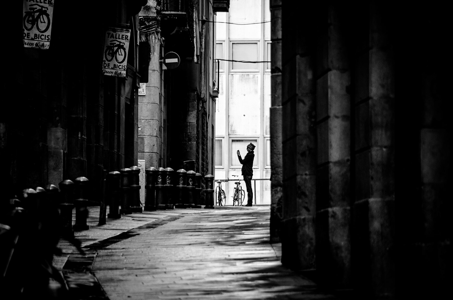 photographer and bicycles