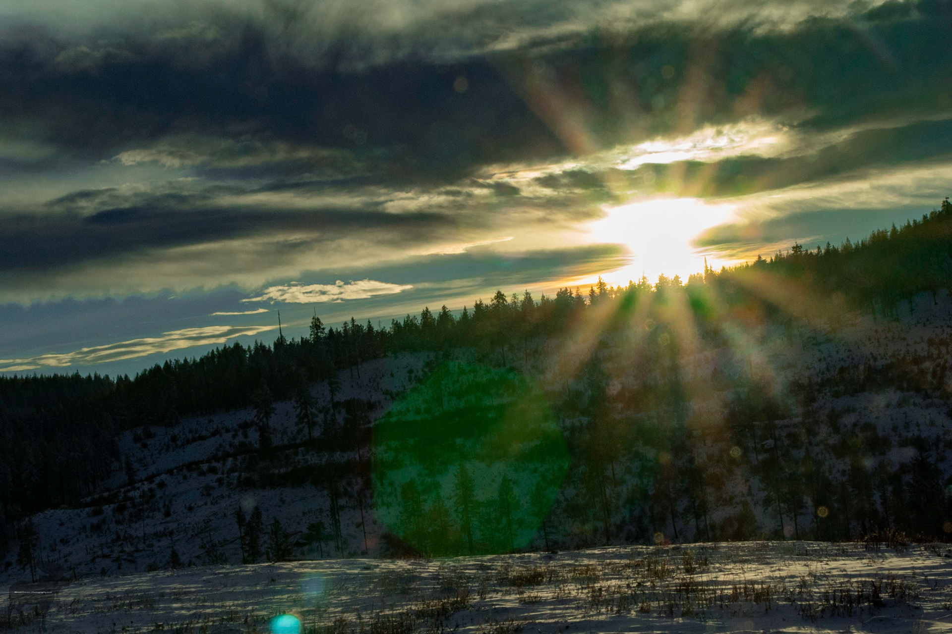 Mountain Sunrise near Oliver B.C.
