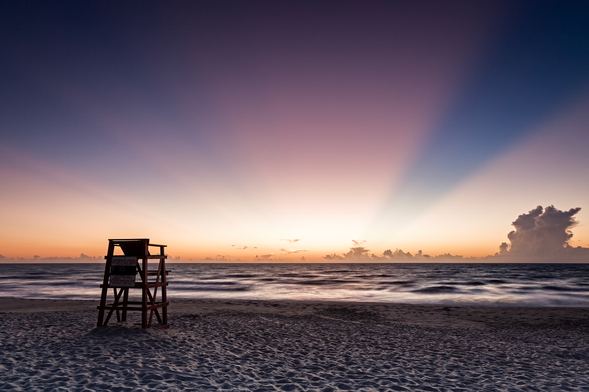 Lonely Life Guard Stand