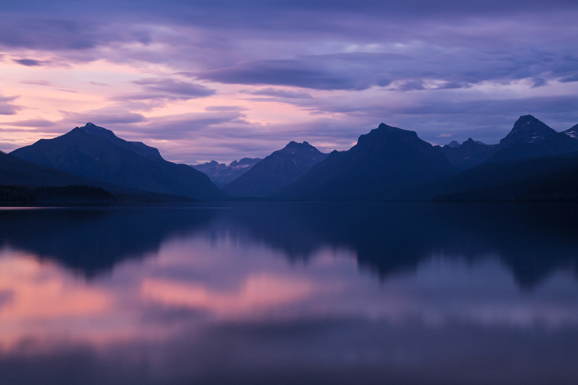 Sunset on Lake McDonald, Glacier NP