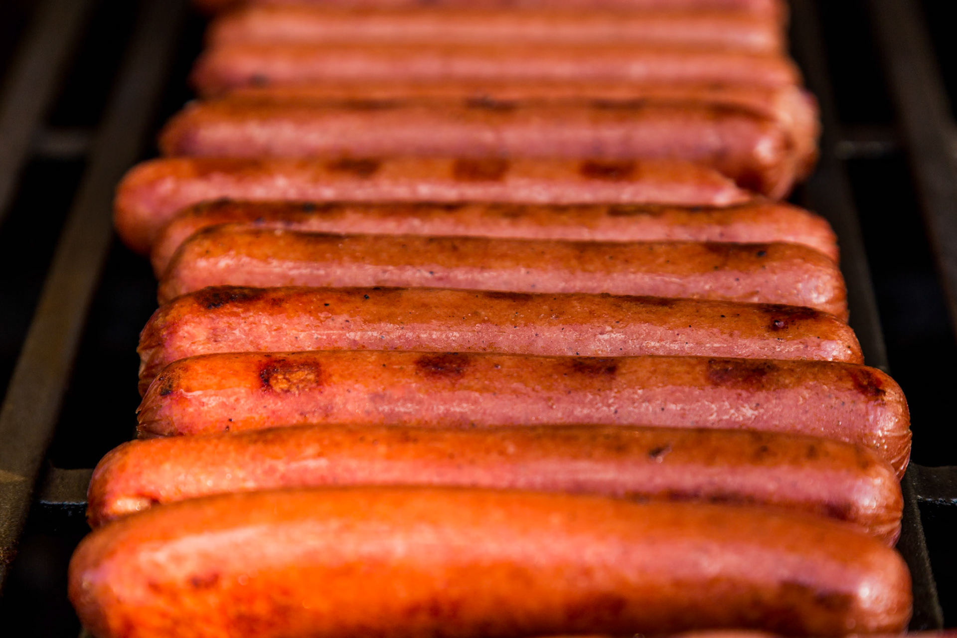 Hot Dogs on the grill