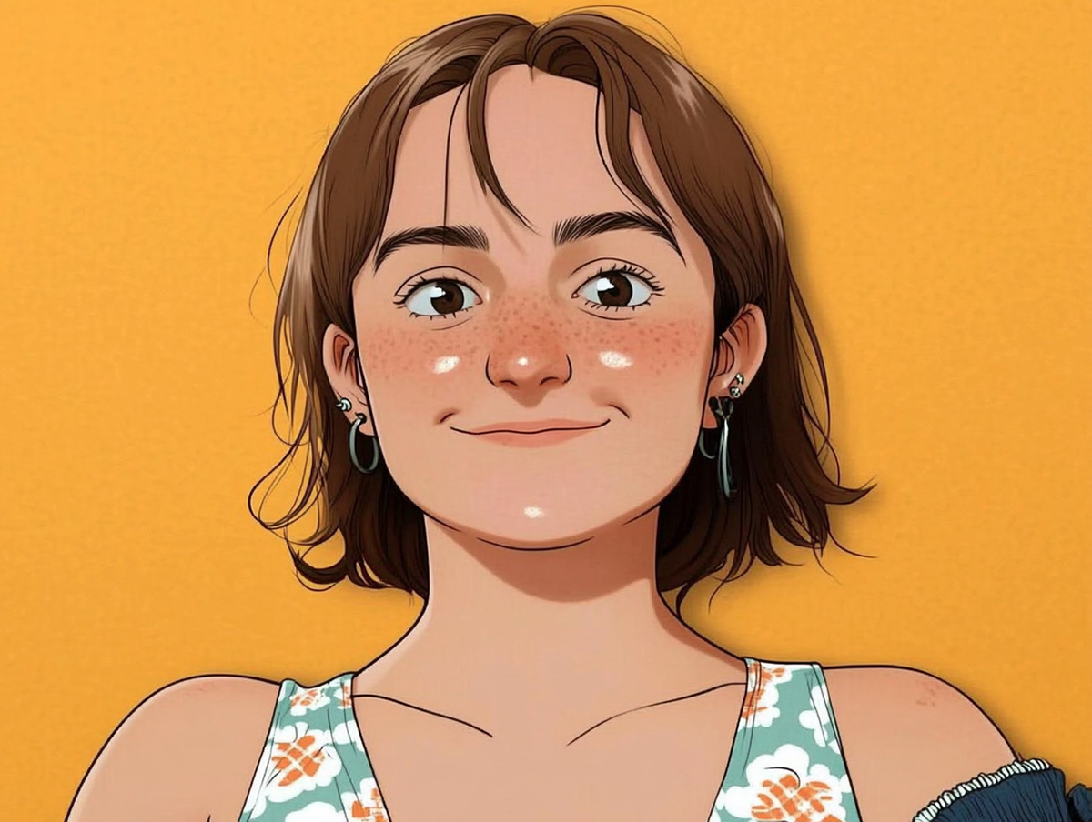 First attempt; using a photograph of myself as well as a cartoon inspiration of the famous One Piece anime series.