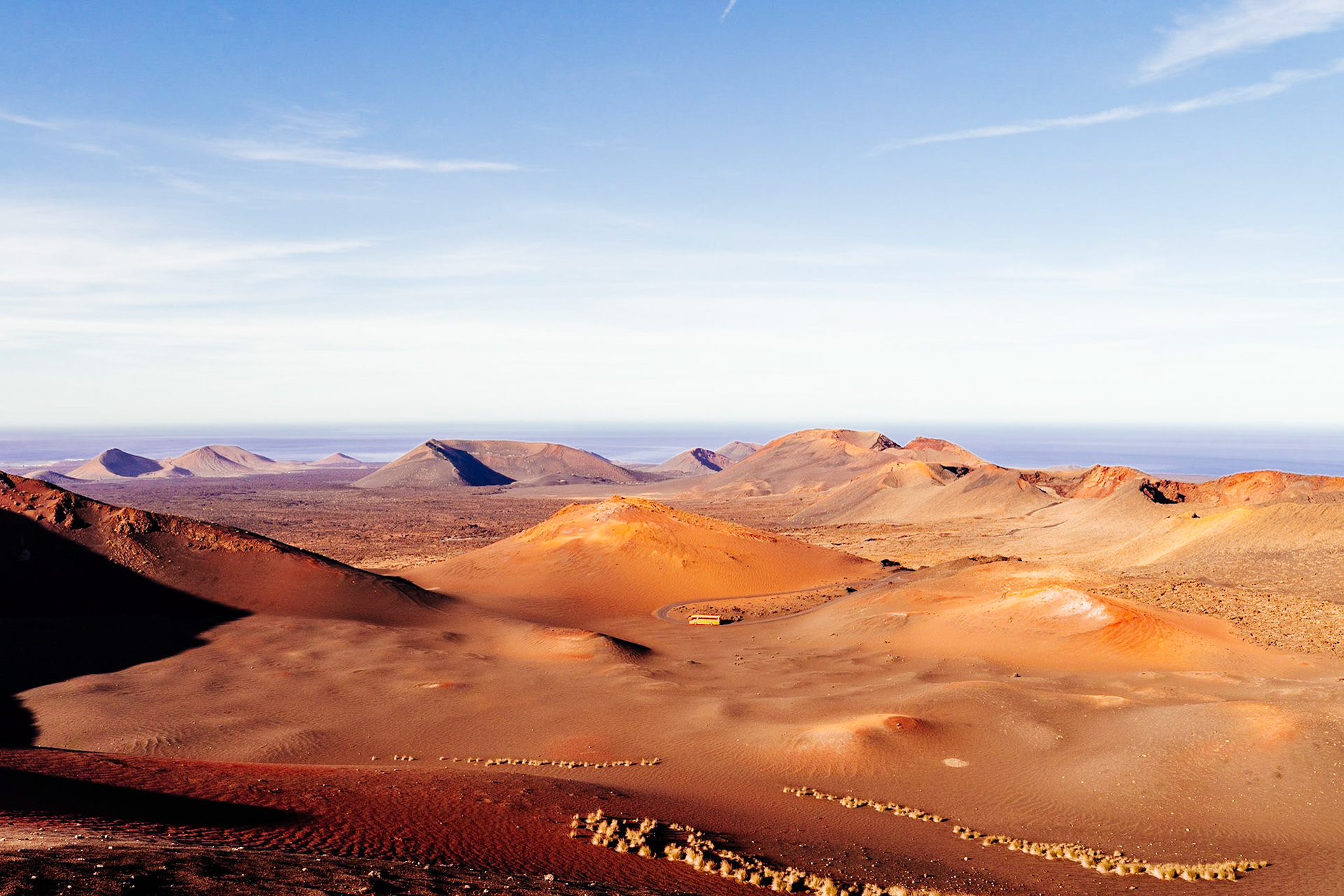 Ruta de los volcanes, scenic route in Timanfaya National Park, Lanzarote, Canary Islands