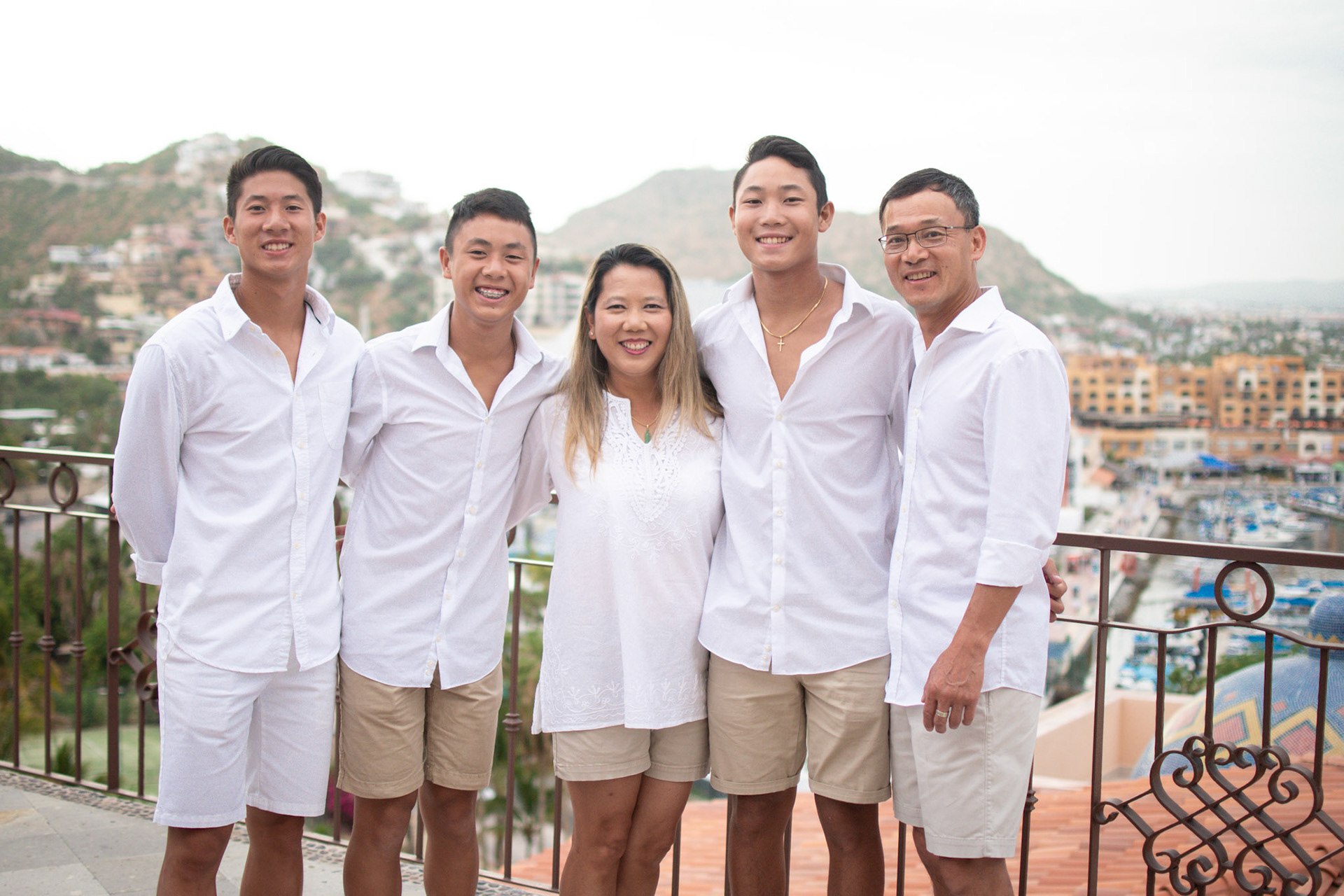L to R: Michael, Joseph, Tina, Jonathan, Thai