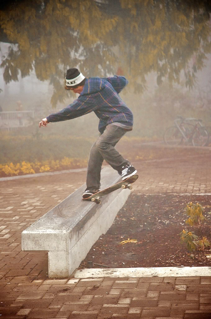Front crooks to Fakie at UBC, Vancouver