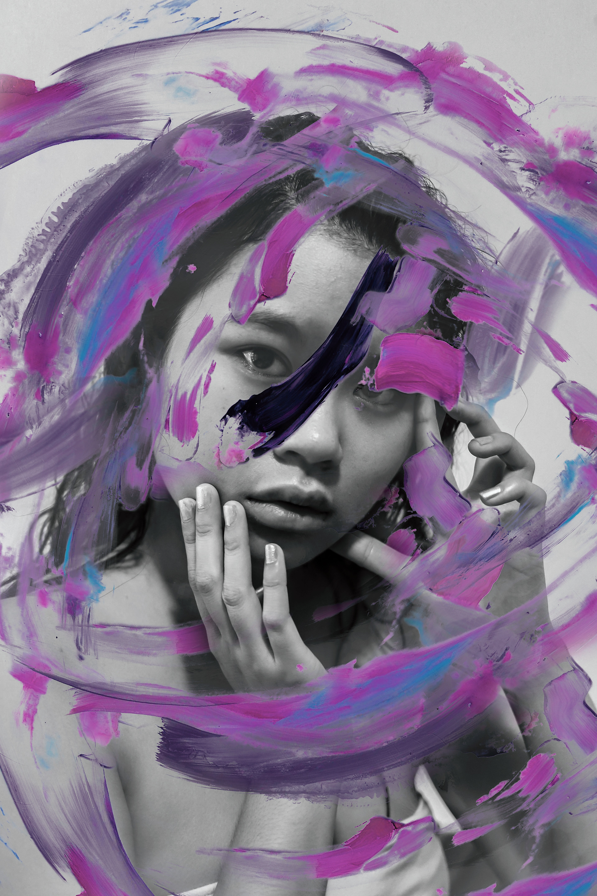 Self portrait "Painted"