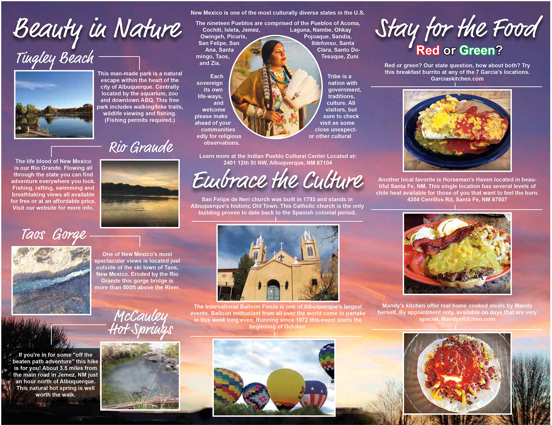 Travel Brochure continued