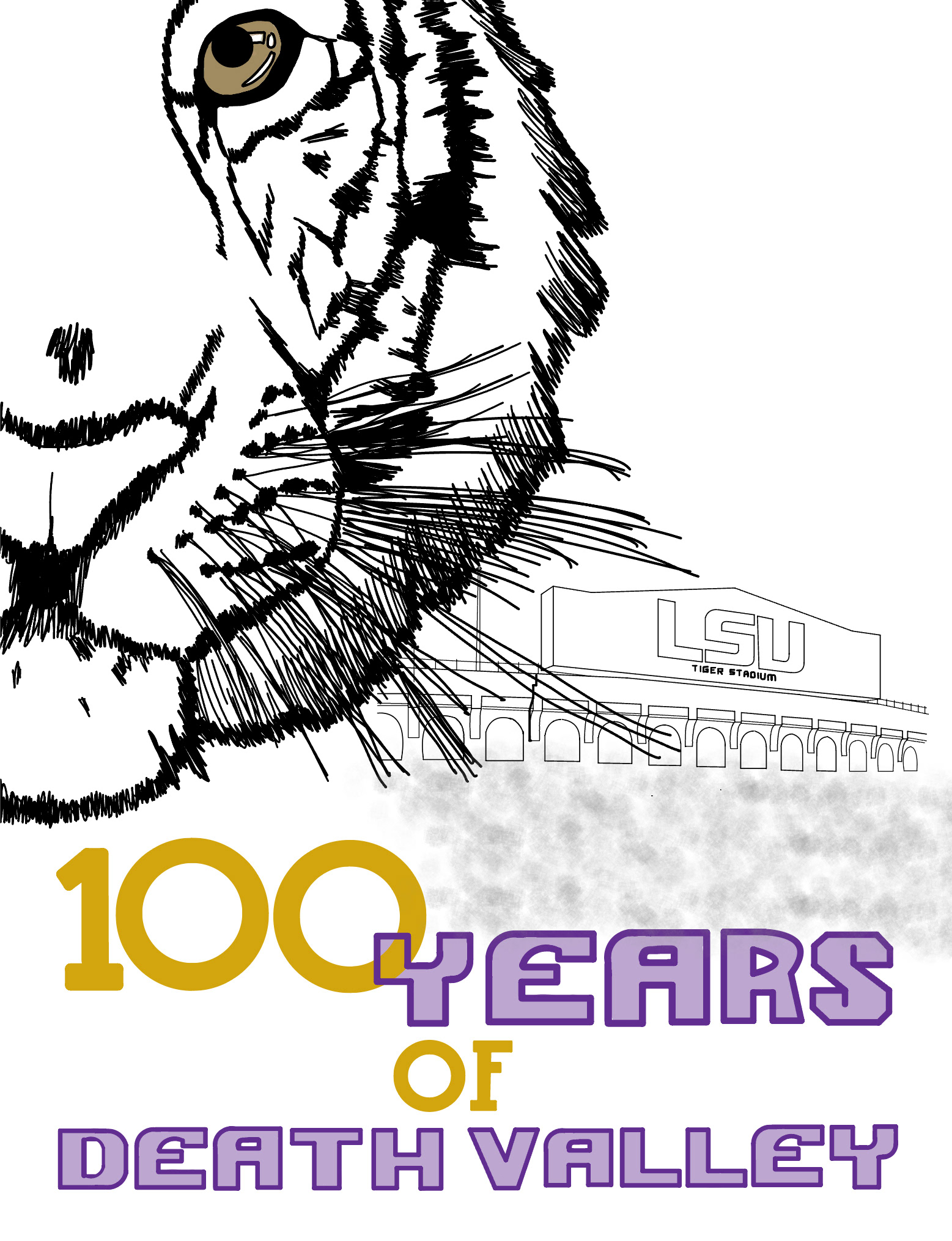 Concept art created by Tatum for the 100 Year Anniversary of Tiger Stadium