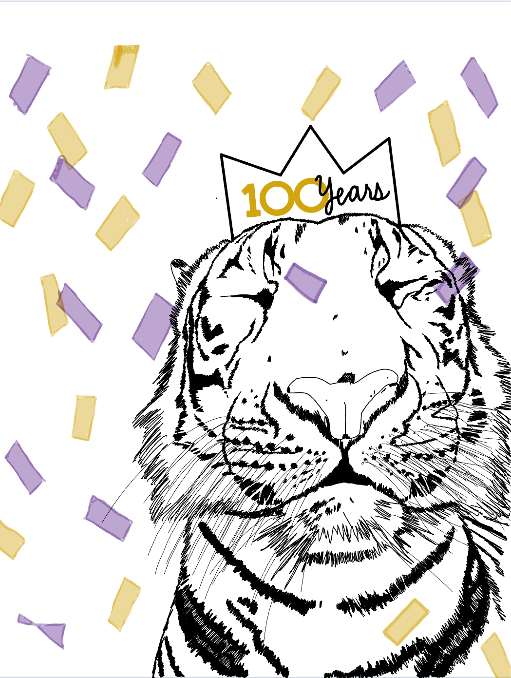 Concept art created by Tatum for the 100 Year Anniversary of Tiger Stadium