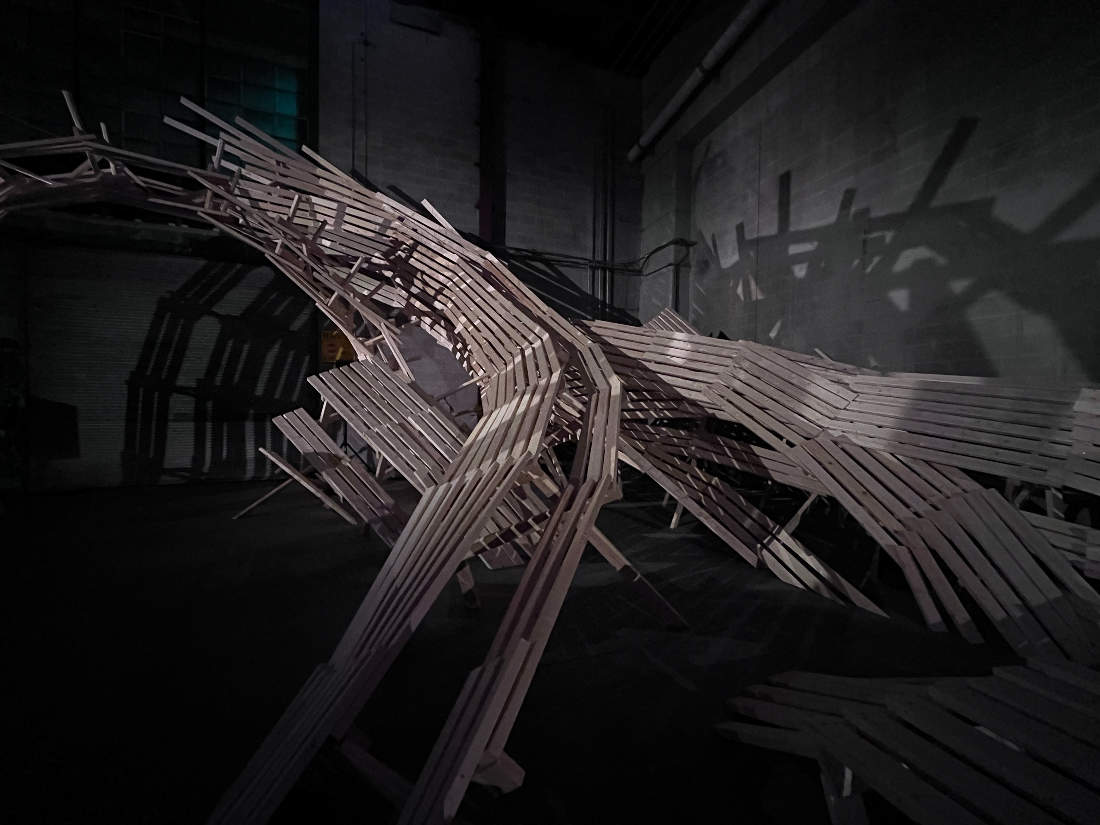 Confluence- Lighting Design- Striped Canary at the Bentway (2022)
