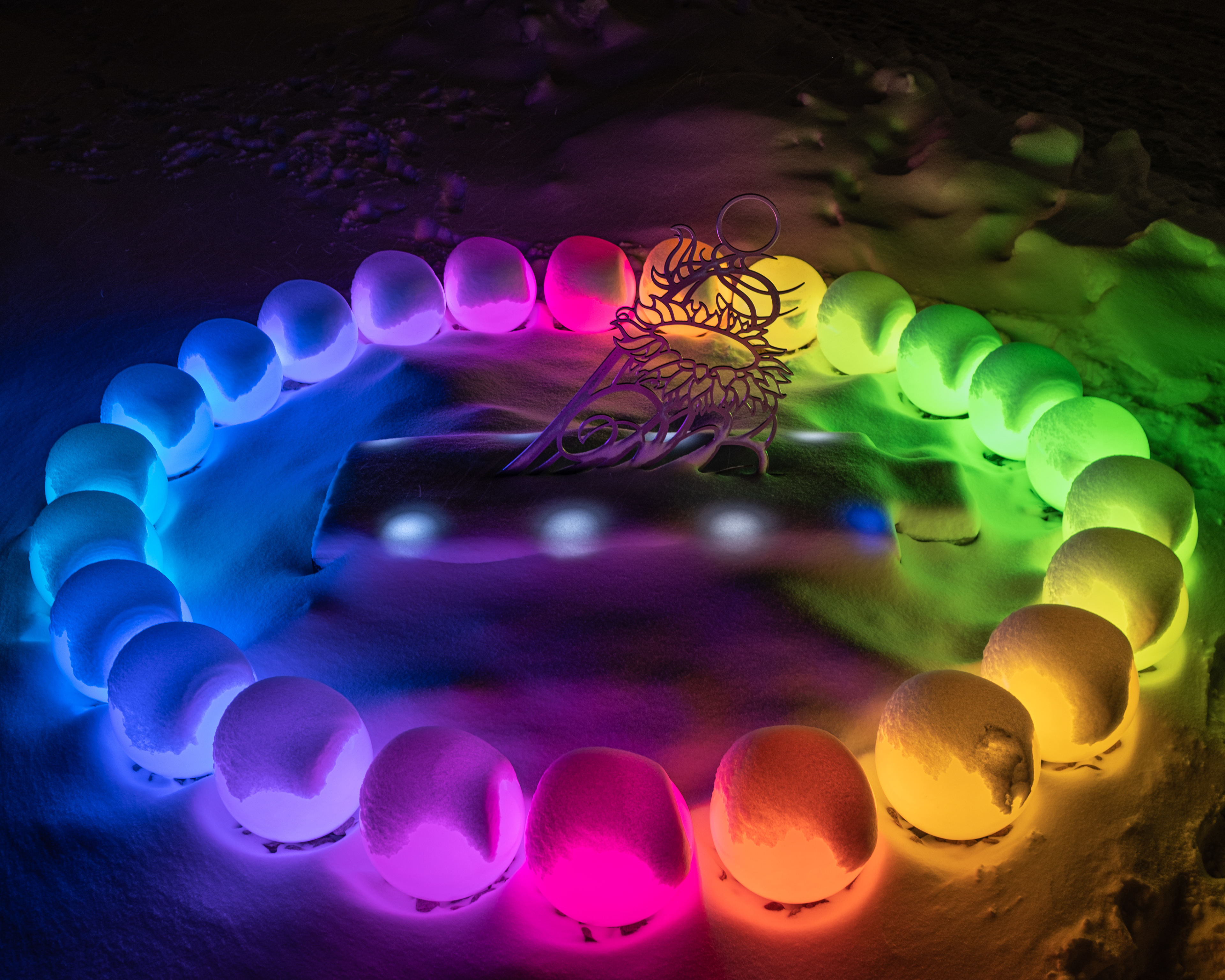 Umbra Transit - Lighting Installation Artist at Lumiere The Art of Light (Ontario Place)