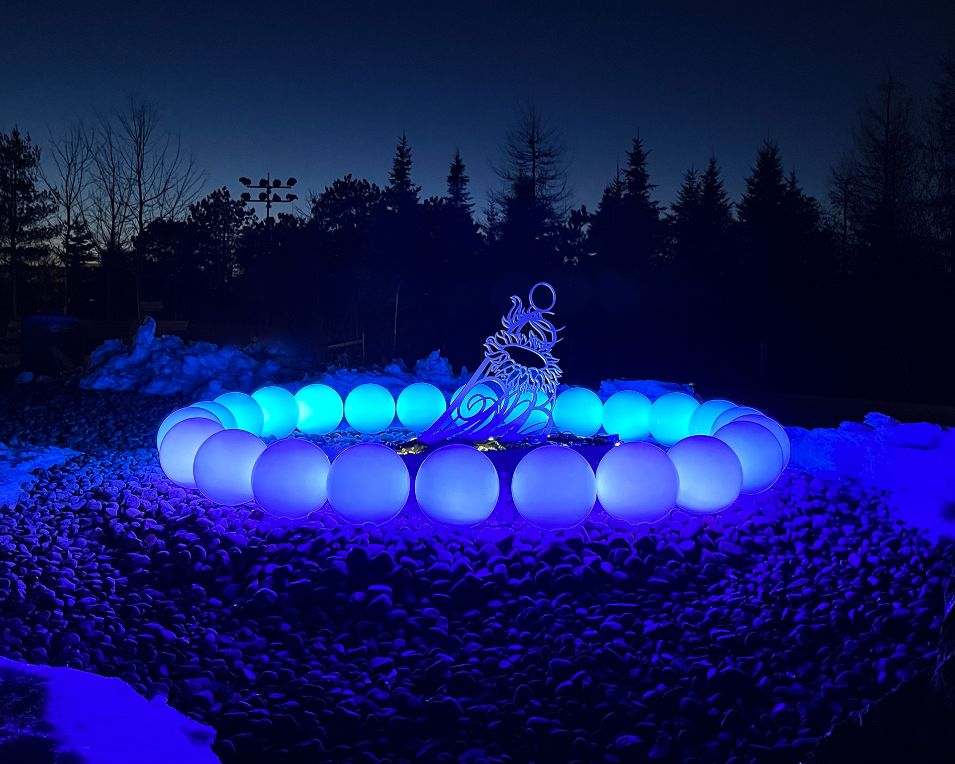 Umbra Transit- Installation Artist- Lumiere: The Art of Light, Ontario Place (2023)