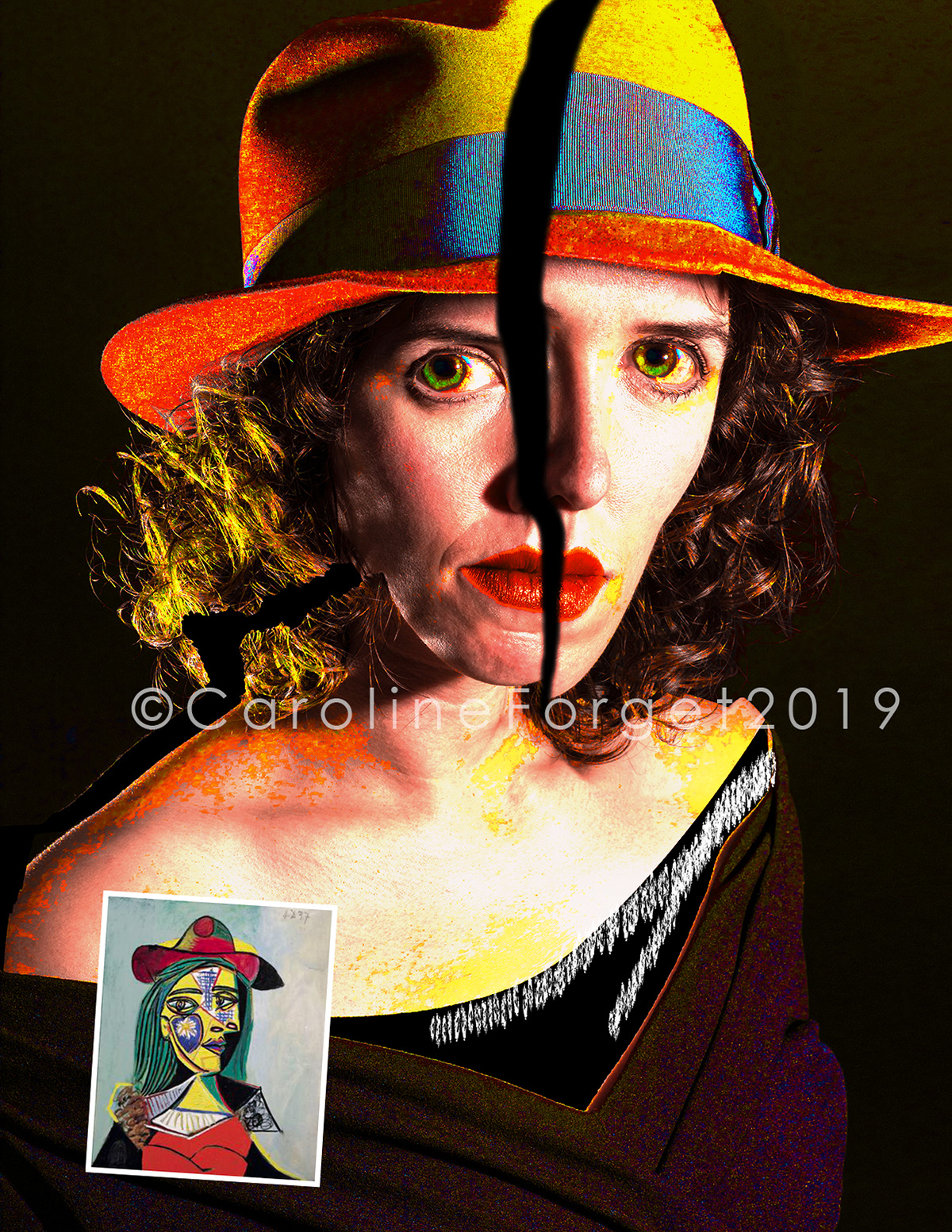 À LA PICASSO - LADY WITH THE HAT