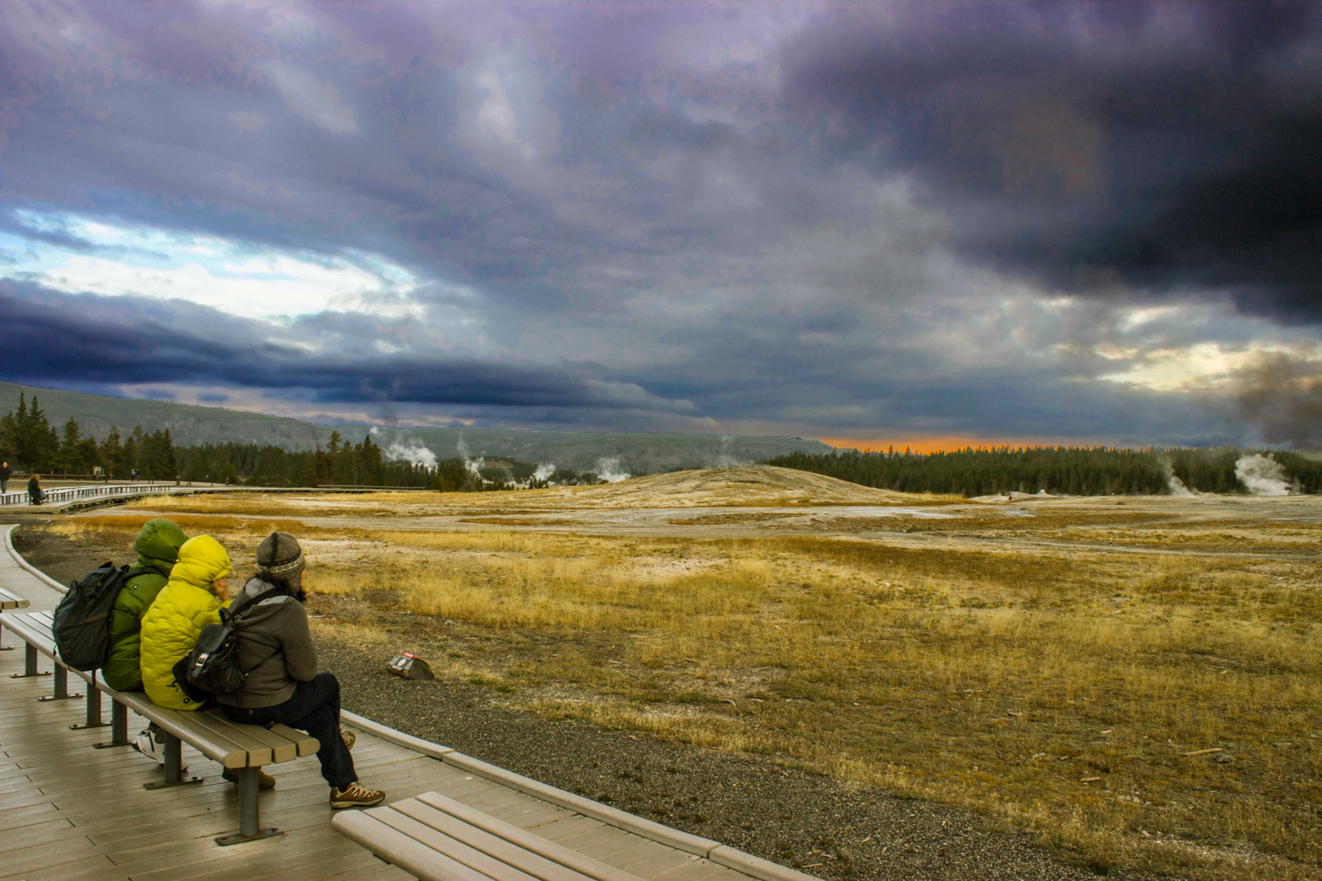 Waiting for Old Faithful