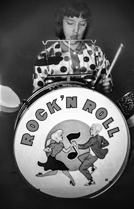 Ginger's new drum set