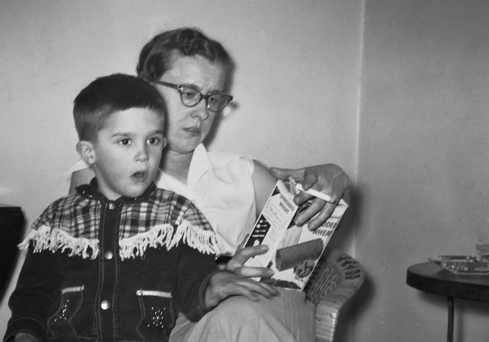 My mom and I, 1955