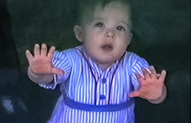 At Nana & Papa's window in Des Plaines