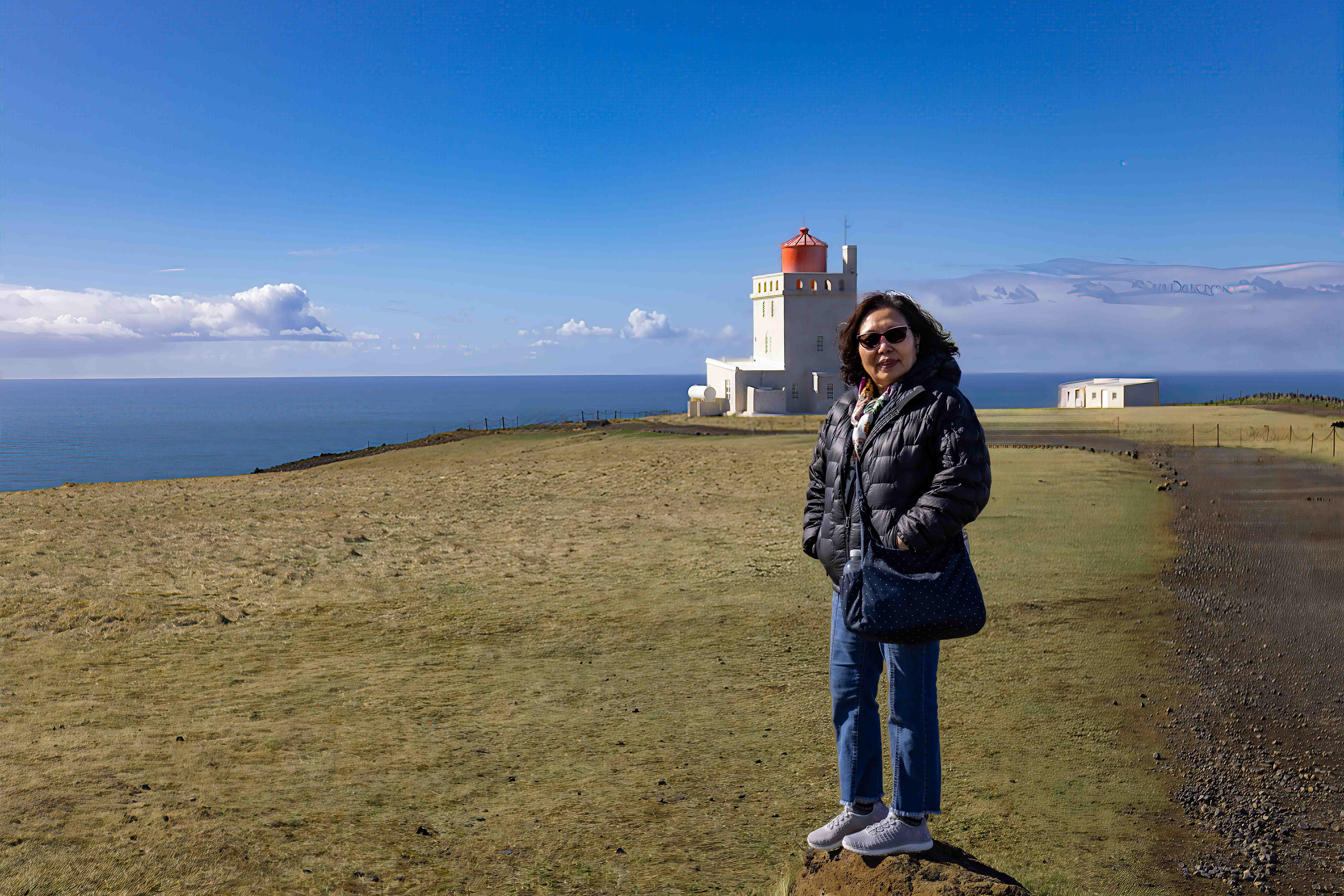 Bicky at Dyrhólaey Lighthouse 