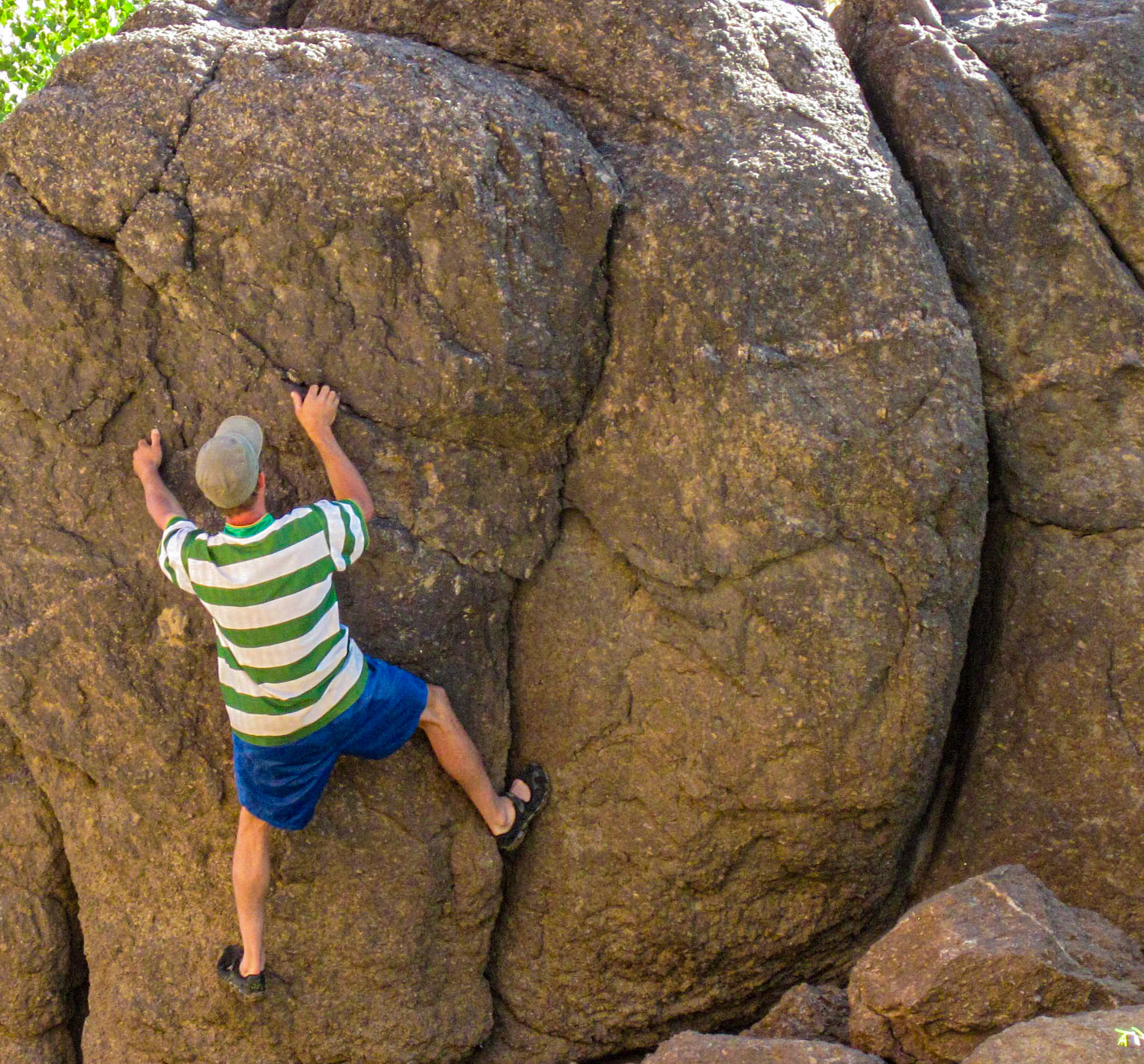 My son, Michael, loves to climb.