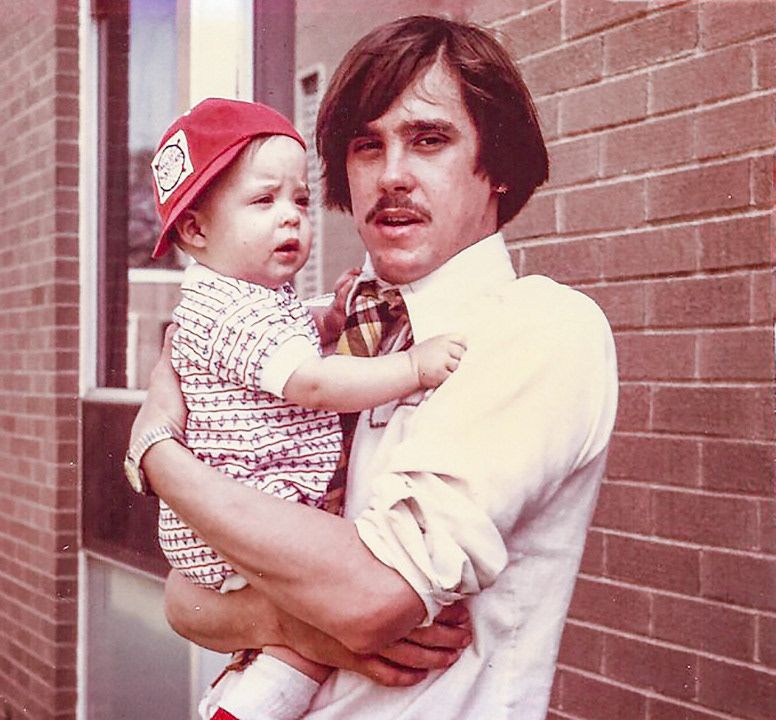 Baby Mike and his dad in Lakewood, Colorado