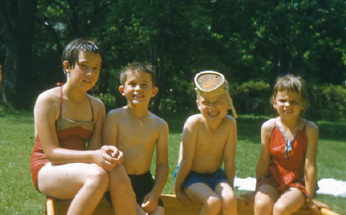 1956 Ginger, me, Ron and Dotty