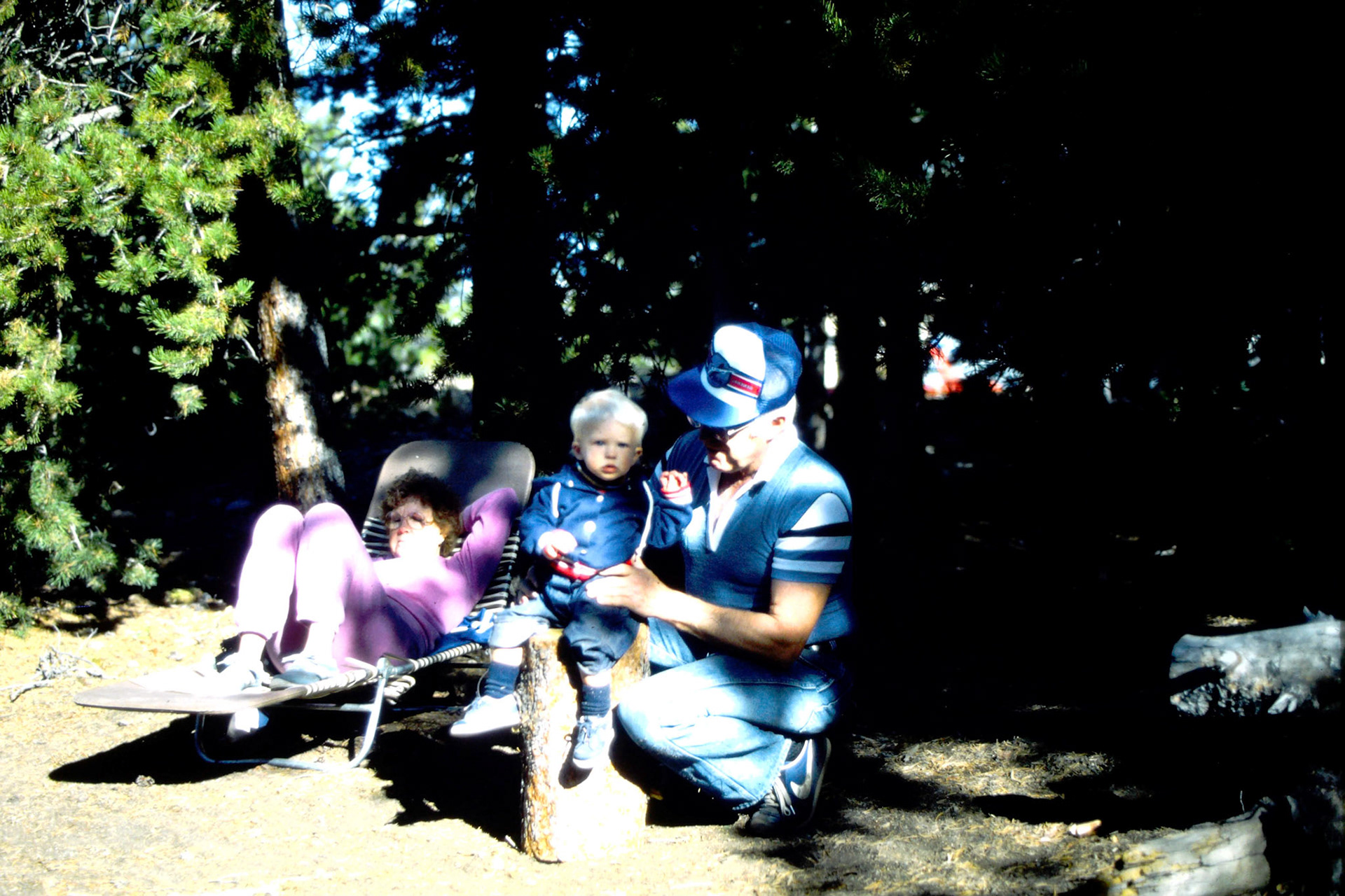 Nate With Grandma and Grandpa