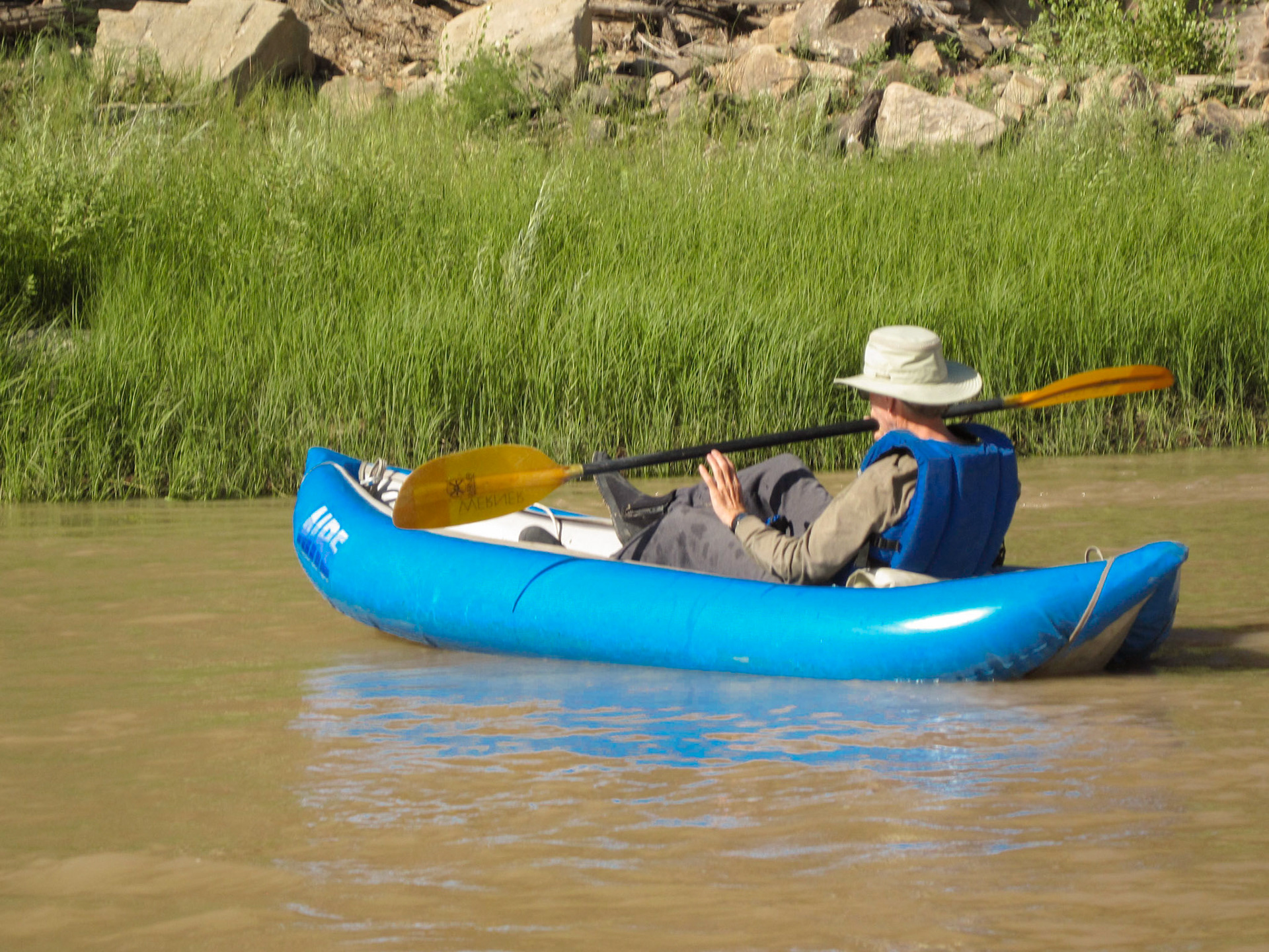 Norm Cox in his ducky