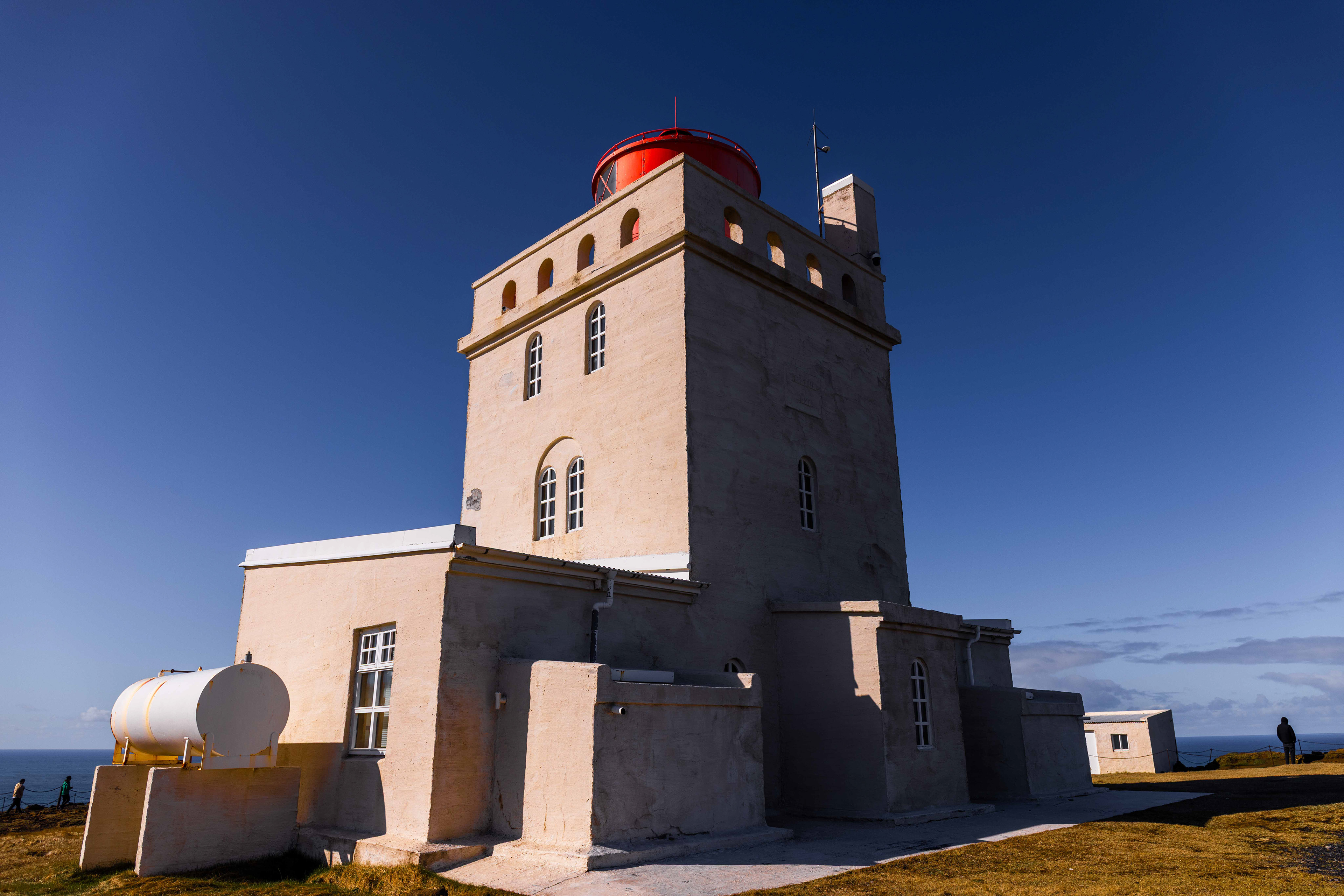 Dyrhólaey Lighthouse was built in 1927 on the south coast.  We came here to take pictures of puffins, but early May is too early.