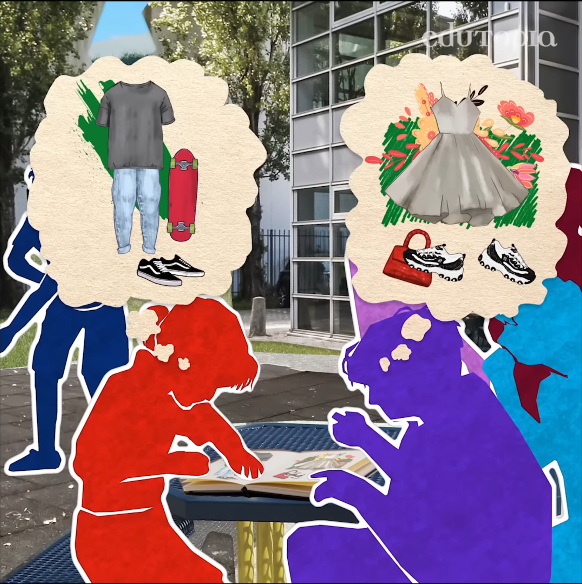 Animated collage for "3 Tips for Making Your Classroom More Gender Inclusive"