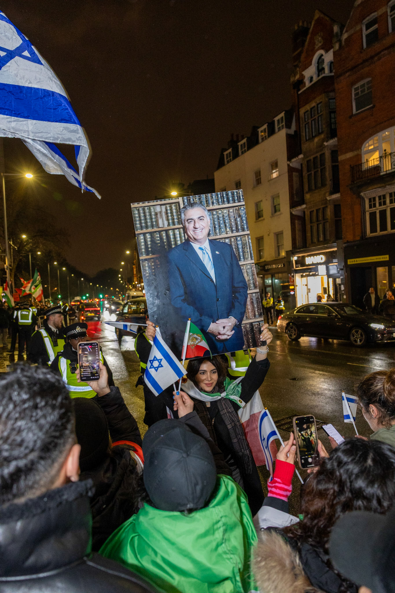 Demonstration outside the Israeli Embassy 06/03/2026 - Photographed for The Telegraph