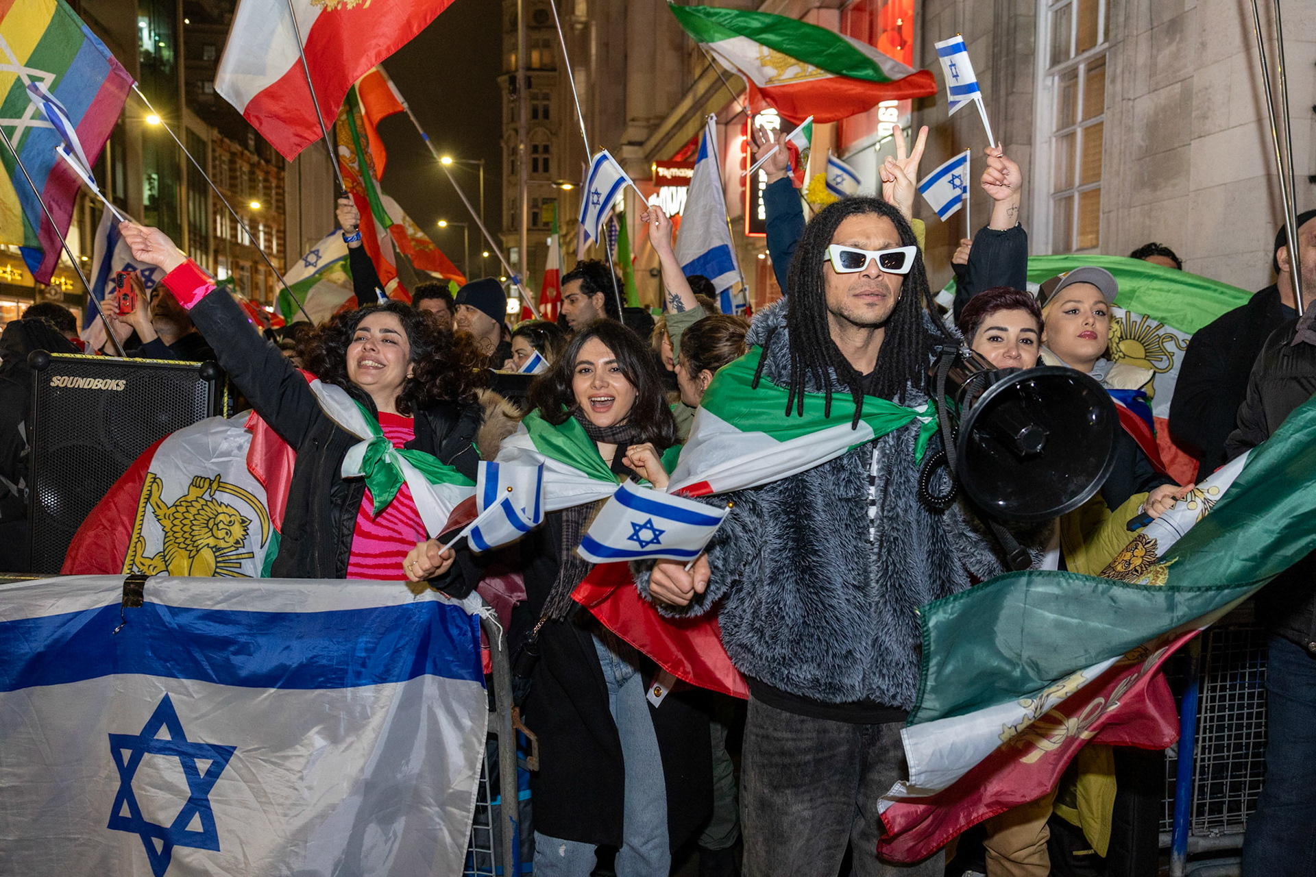 Demonstration outside the Israeli Embassy 06/03/2026 - Photographed for The Telegraph